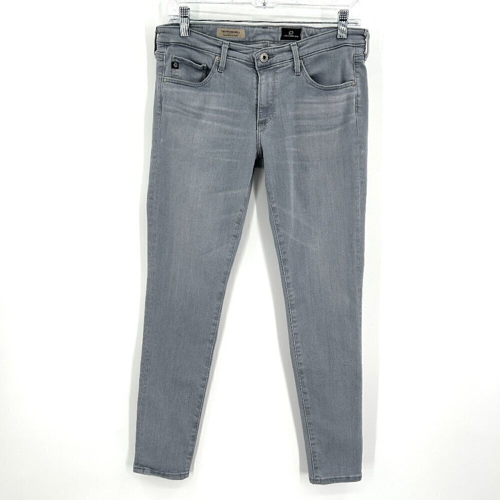 AG ADRIANO GOLDSCHMIED *Flawed* Legging Super Skinny Ankle Gray Jeans Size 29